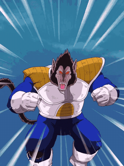 Cartoon Monkey Face In Blue And White Outfit GIF