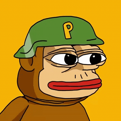 Cartoon Monkey In Green Helmet With P GIF