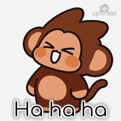 Cartoon Monkey Saying Ha Ha Ha GIF