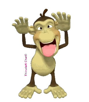 Cartoon Monkey Sticking Tongue Out Sticker