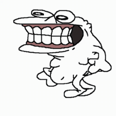 Cartoon Monkey With Big Mouth And Teeth GIF