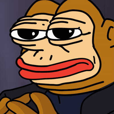 Cartoon Monkey With Red Lip And Black Shirt GIF