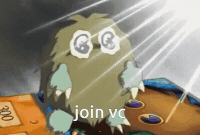 Cartoon Monster Saying Join VC GIF