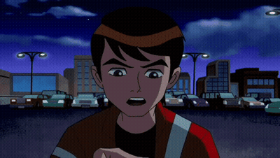 Cartoon Monster Standing In City At Night GIF