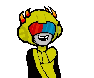 Cartoon Monster Wearing Headphones Sticker