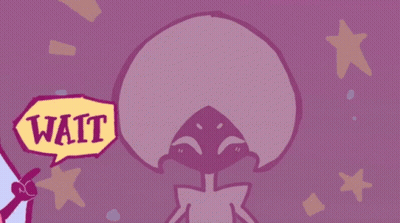 Cartoon Monster With Horns On Pink Background GIF