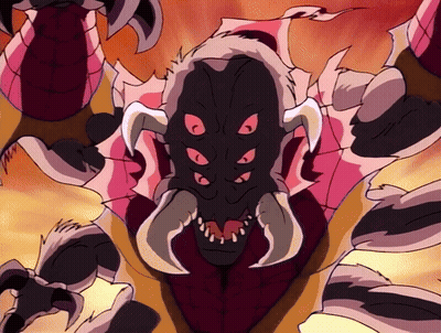 Cartoon Monster With Many Horns GIF