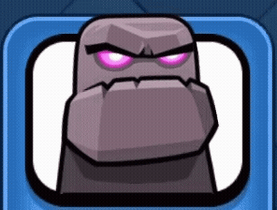 Cartoon Monster With Purple Eyes In Blue Square GIF