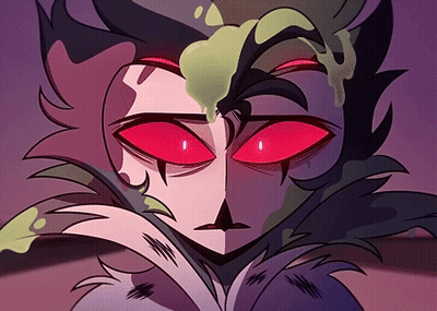Cartoon Monster With Red Eyes GIF