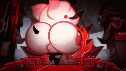 Cartoon Monster With Red Tail GIF