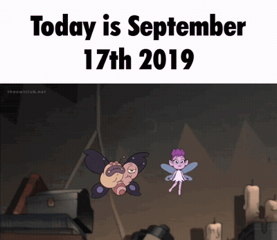 Cartoon Moth And Fairy September 17Th 2019 GIF
