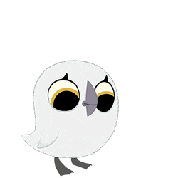 Cartoon Moth Plays With The Chick GIF