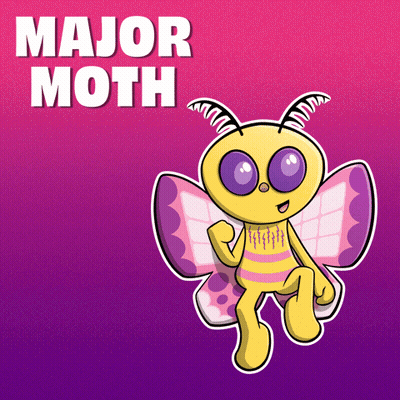 Cartoon Moth Saying Major Moth GIF