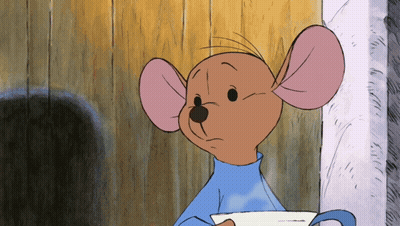 Cartoon Mouse Holding Cup Of Coffee GIF