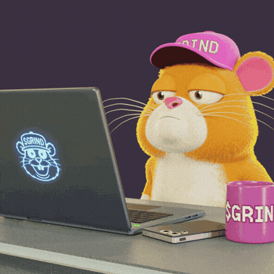 Cartoon Mouse In Pink Hat Saying TND GIF