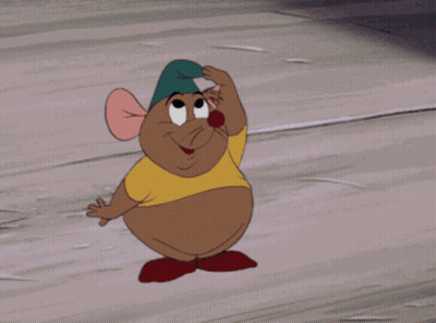 Cartoon Mouse In Yellow Shirt And Green Hat GIF