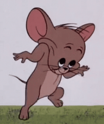 Cartoon Mouse Running In Field GIF
