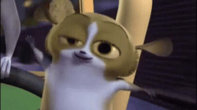Cartoon Mouse Standing On Tree Branch GIF