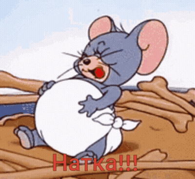 Cartoon Mouse With Hatka GIF