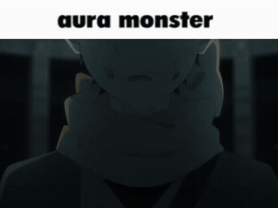 Cartoon Mouth Saying Aura Monster GIF