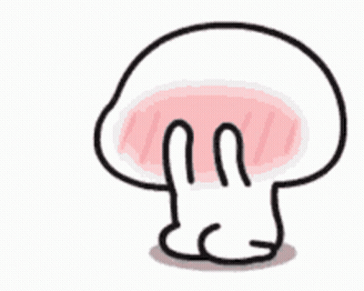 Cartoon Mushroom Covering Face With Hands GIF