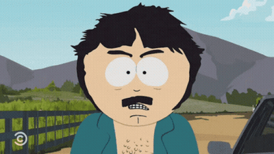 Cartoon Mustached Character Next To Car GIF