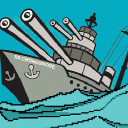 Cartoon Navy Battleship Animated Art GIF
