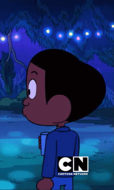 Cartoon Network Character Holding Coffee GIF