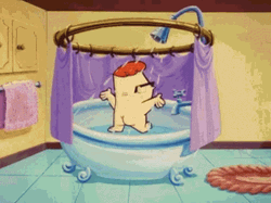 Cartoon Network Showering Dexter GIF