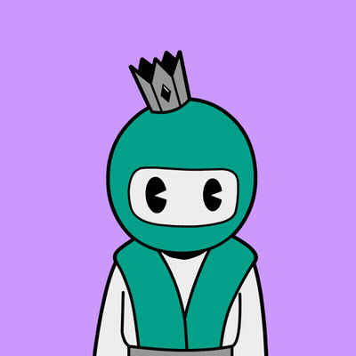 Cartoon Ninja Wearing Crown GIF