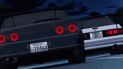 Cartoon Nissan Skyline R34 Travelling GIF