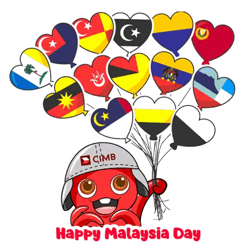 Cartoon Octopus Holding Balloons Sticker