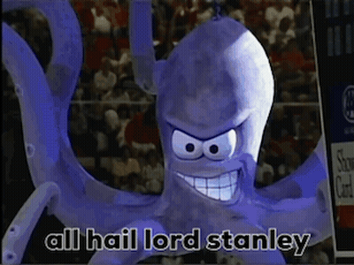 Cartoon Octopus Smiling Says All Hail Lord Stanley GIF