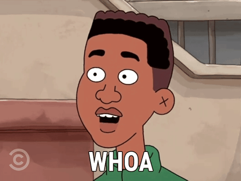Cartoon Of Man With Whoa On Face GIF