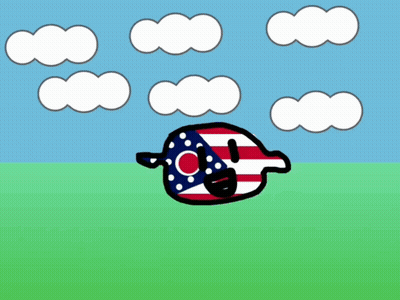 Cartoon Ohio With Beard GIF