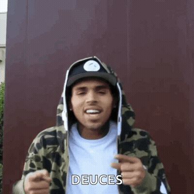 Cartoon Opossum In Dirt Saying Deuces GIF