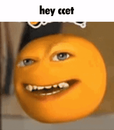 Cartoon Orange With Crown GIF