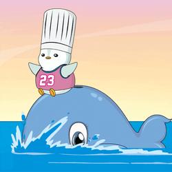 Cartoon Orca With Friend GIF
