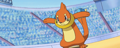 Cartoon Otter Jumping In Air With Mouth Open GIF