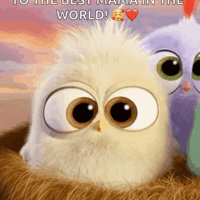 Cartoon Owl Saying Best Mama GIF