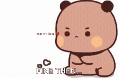 Cartoon Panda Bear Crossed Arms Saying Fine Then GIF