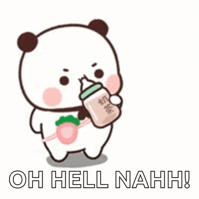 Cartoon Panda Bear Holding Milk Bottle And Straw GIF