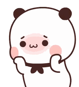 Cartoon Panda Bear With Bow Sticker