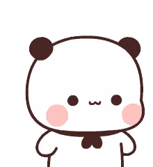 Cartoon Panda Bear With Chinese Writing Sticker
