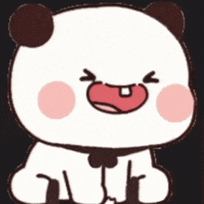 Cartoon Panda Bear With Tongue Out