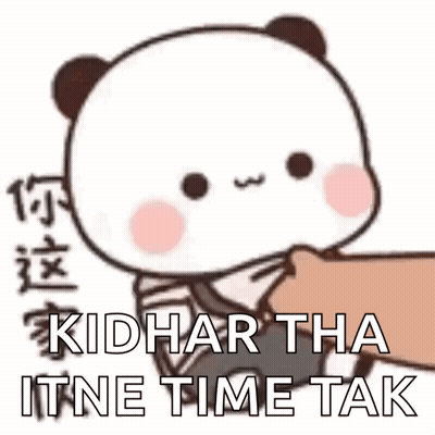 Cartoon Panda Being Pettinged GIF