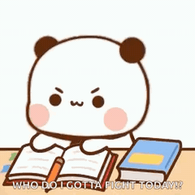 Cartoon Panda Holding Cardboard Box GIF