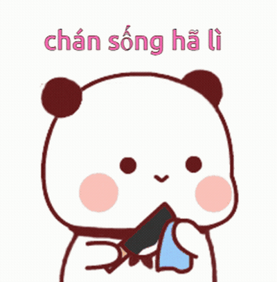 Cartoon Panda Holding Pencil Chan Song Ha Li GIF
