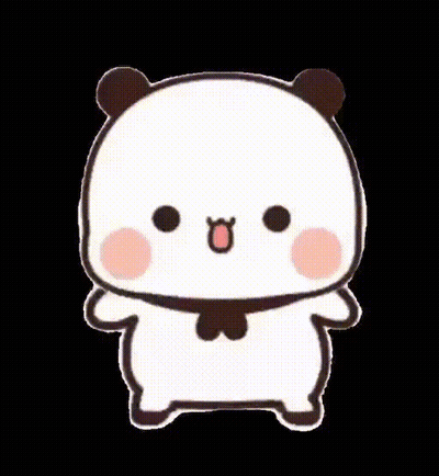 Cartoon Panda Making Funny Face GIF