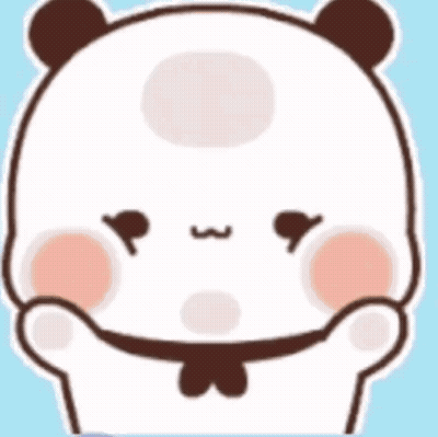Cartoon Panda Making Funny Face With Hands Up GIF